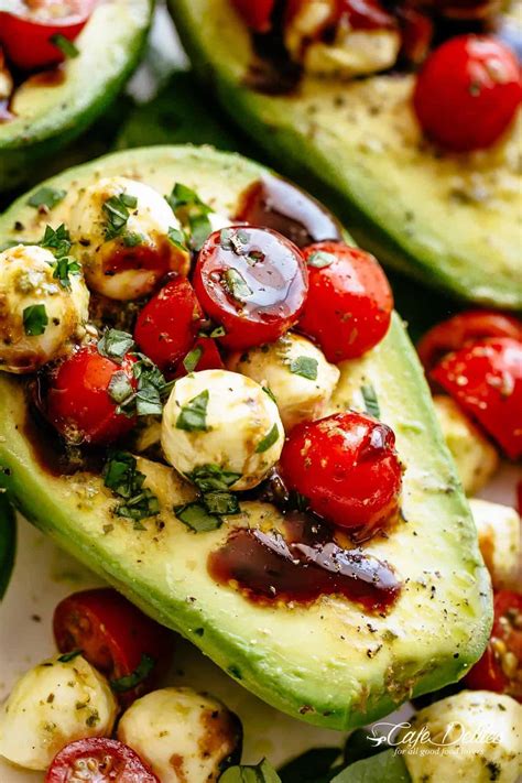 Caprese Stuffed Avocados